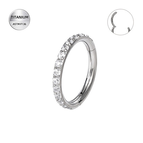 Riņķītis titāna "SPARKLE" 1,2x6mm sudraba krāsā