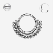 Riņķītis titāna "MOONLIGHT" 1.2x8mm sudraba krāsā