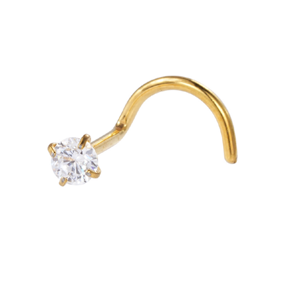 Titāna nostril pīrsings